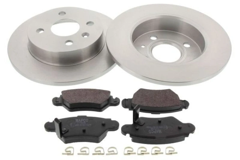 Image of MAPCO 47692 Brake disc and pads set Rear Axle, Brake Disc Type: solid Brake Set,disc brakes (3405)