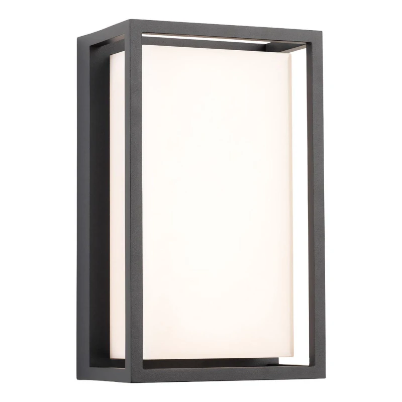 Image of Firstlight LED Lyon Outdoor Wall Half Lantern 3000K and 4000K and 5000K Opal in Graphite