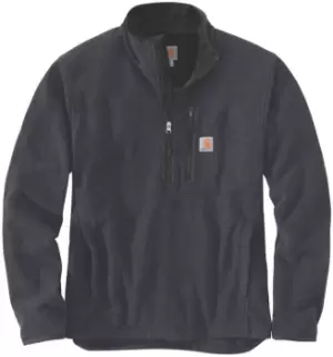 Image of Carhartt Dalton Half Zip Sweatshirt, grey, Size 2XL, grey, Size 2XL