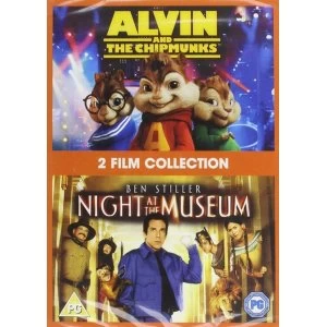 Image of 2 Film Collection - Alvin & The Chipmunks + Night At The Museum DVD