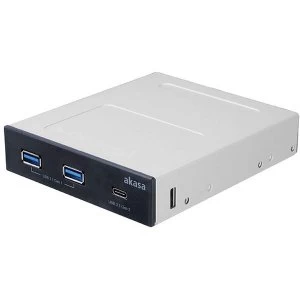 Image of Akasa Internal 3.5" Front Panel for SuperSpeed Plus USB 3.1