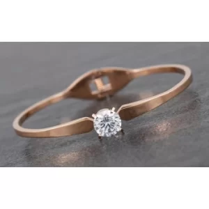 Bling Glam Crystal Rose Gold Plated Bangle