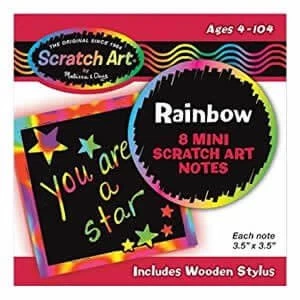 Image of Melissa and Doug Mini Scratch Art Note Rainbow