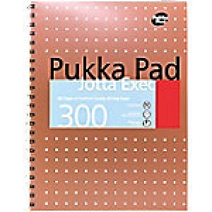 image of Pukka Pad Notebook White A4 Ruled Perforated 300 Pages 3 Pieces of 150 Sheets