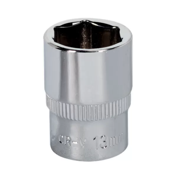 image of Genuine SEALEY SP1413 WallDrive&#174; Socket 13mm 1/4Sq Drive Fully Polished