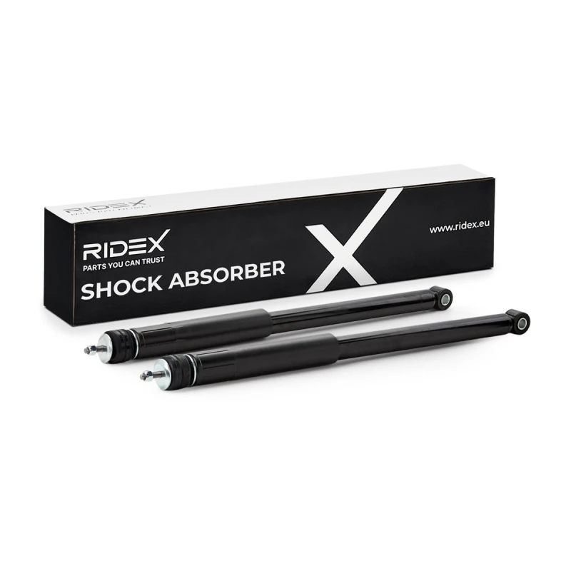 Image of RIDEX 854S20490 Shock absorber Rear Axle both sides, Gas Pressure, Twin-Tube Shock Absorber (854)