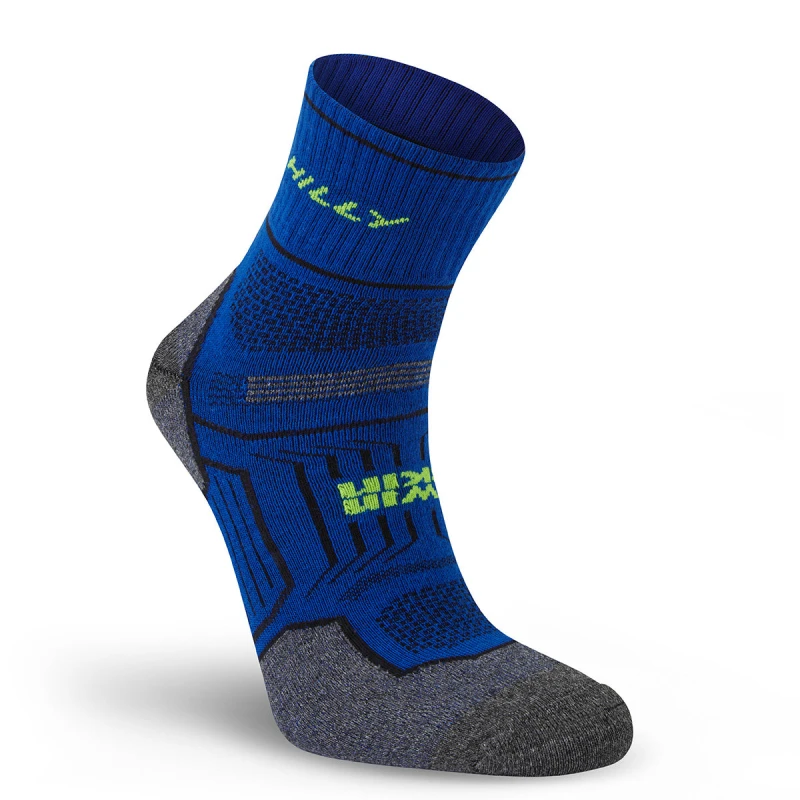 Image of Hilly Hilly Twin Skin Anklet Medium Cushion Running Socks - White/Grey Marl / M