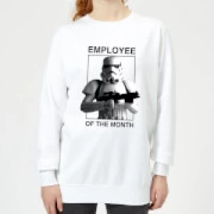 Image of Star Wars Employee Of The Month Womens Sweatshirt - White - 3XL