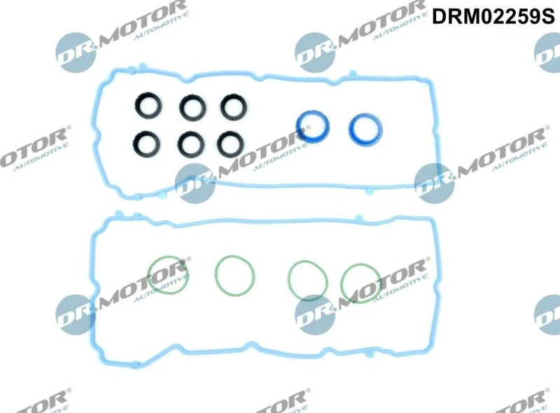 Image of DR.MOTOR AUTOMOTIVE Gasket Set, cylinder head cover DR.MOTOR AUTOMOTIVE DRM02259S