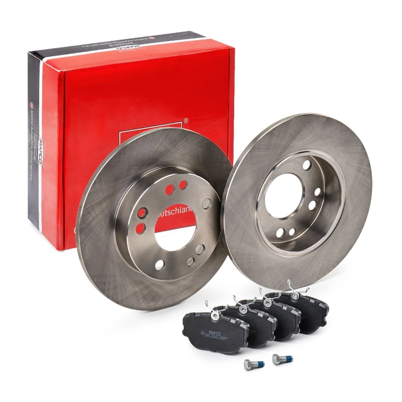 Image of MAPCO 47800 Brake disc and pads set Front Axle, Brake Disc Type: solid, excl. wear warning contact Brake Set,disc brakes (3405)