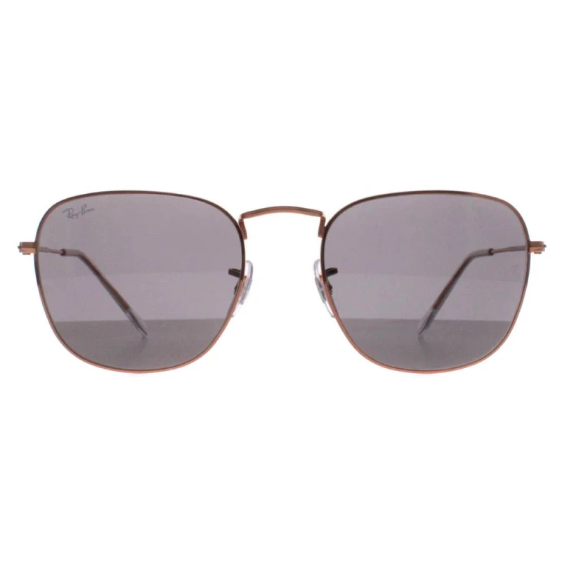Image of Ray-Ban Ray-Ban Men Square Rose Gold Dark Grey RB3857 Frank Gold One Size Male 8056597856201