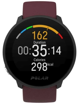 Image of Polar Unite Plum Silicone Strap Black Case 90083110 Watch