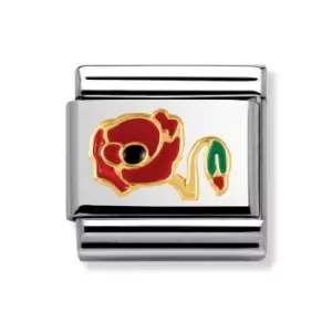 Image of Nomination Classic Gold Poppy Charm