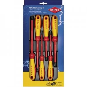 image of Knipex VDE Screwdriver set 6 Piece Slot, Phillips