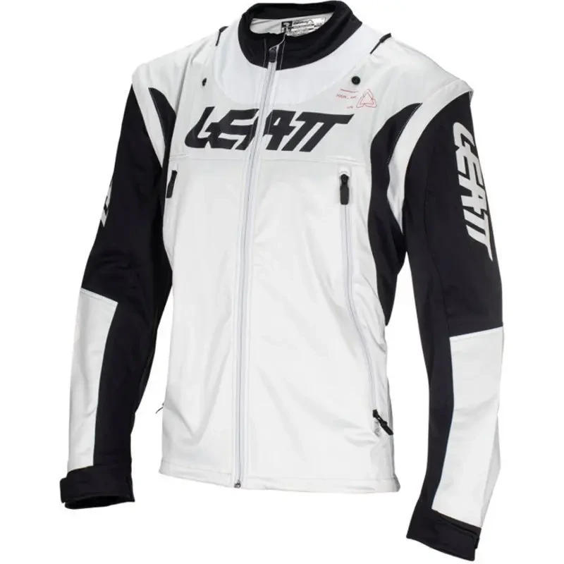 Image of Leatt 4.5 Lite Waterproof Motocross Jacket, black-grey-red, Size L for Men
