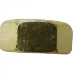 Image of TOOLCRAFT 216348 Hexagonal nuts M1.2 DIN 934 Brass 20 pc(s)