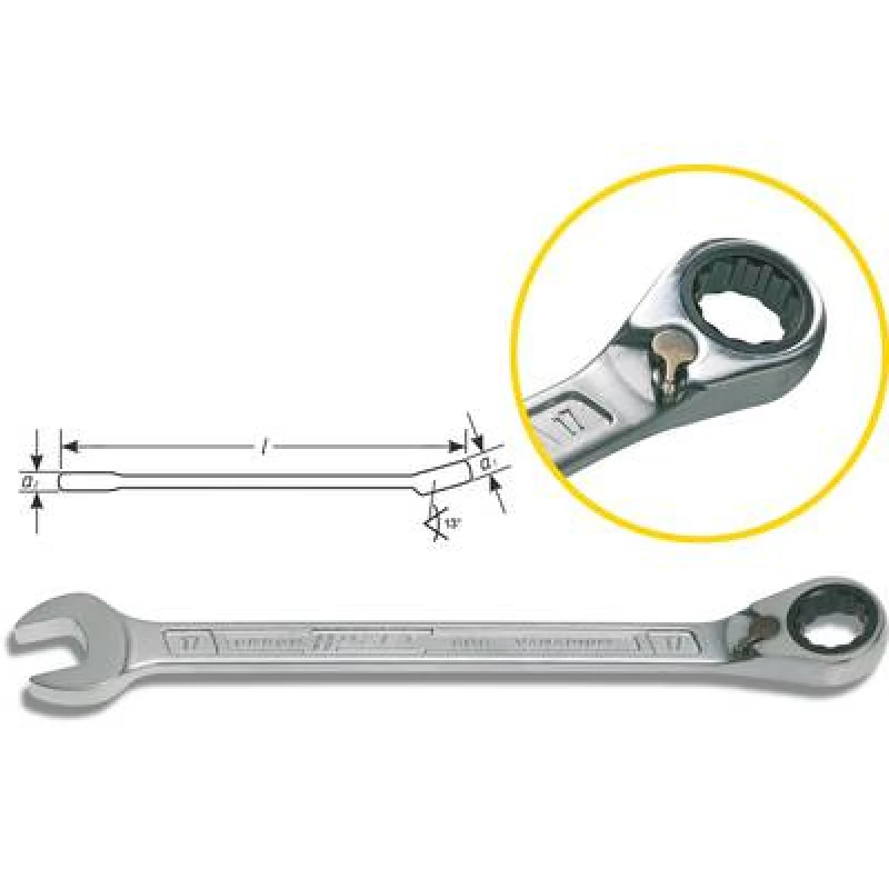 Image of Hazet Hazet 606-10 606 Ratcheting crowfoot wrench Spanner size (metric) 10 mm 606-10