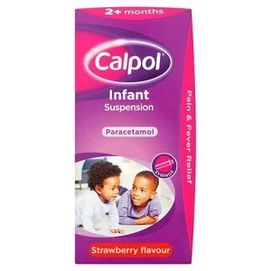 Image of Calpol Infant Suspension 2+ Months Strawberry 100ml