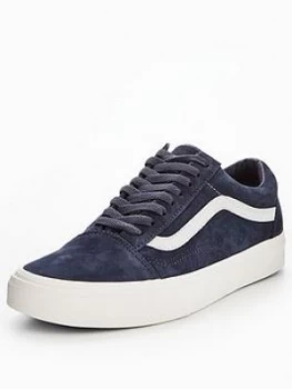 Image of Vans UA Old Skool Pig Suede NavyWhite Size 12 Men