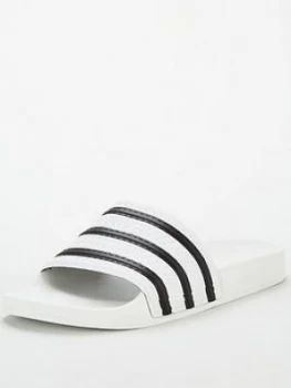 Image of adidas Originals Adilette - White/Navy, Size 10, Men