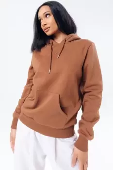 Image of HYPE BROWN SCRIBBLE WOmens PULLOVER HOODIE