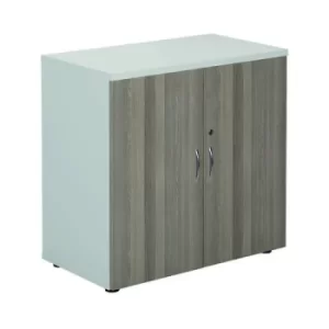 Image of 800 Cupboard White/Grey Oak KF822707