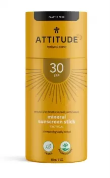 image of Attitude Sunscreen Stick - SPF 30 - Tropical