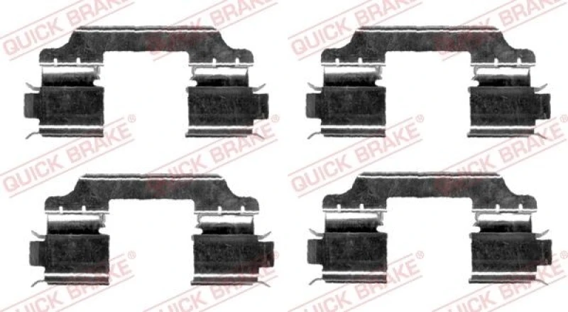 Image of QUICK BRAKE Brake pad fitting kit QUICK BRAKE 109-1654