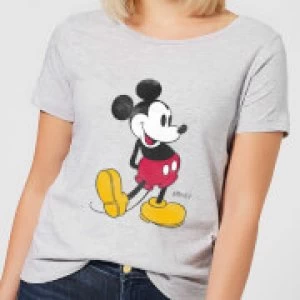 image of Disney Mickey Mouse Classic Kick Womens T-Shirt - Grey - 3XL