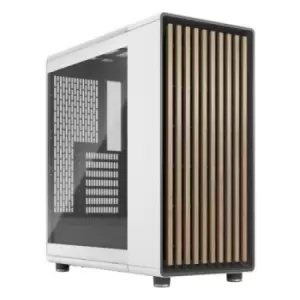 Image of Fractal Design Design North Chalk White (TG Clear) Case w/ Clear...