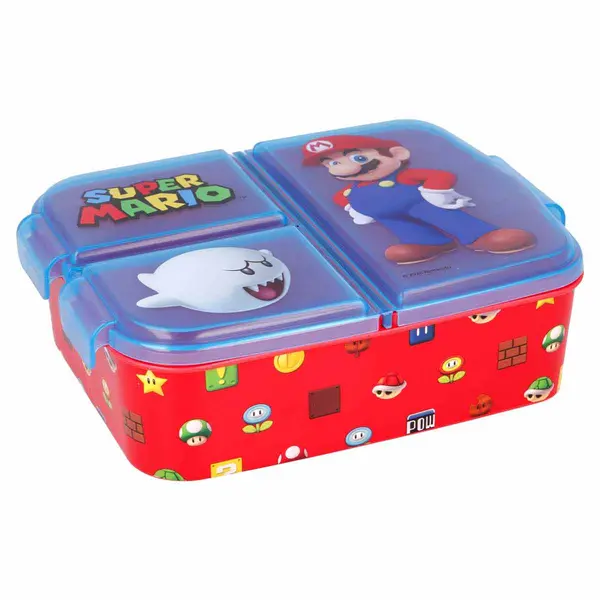 image of Stor Multi Compartment Sandwich Box Super Mario