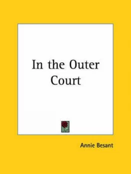 Image of In the Outer Court by Annie Wood Besant Book