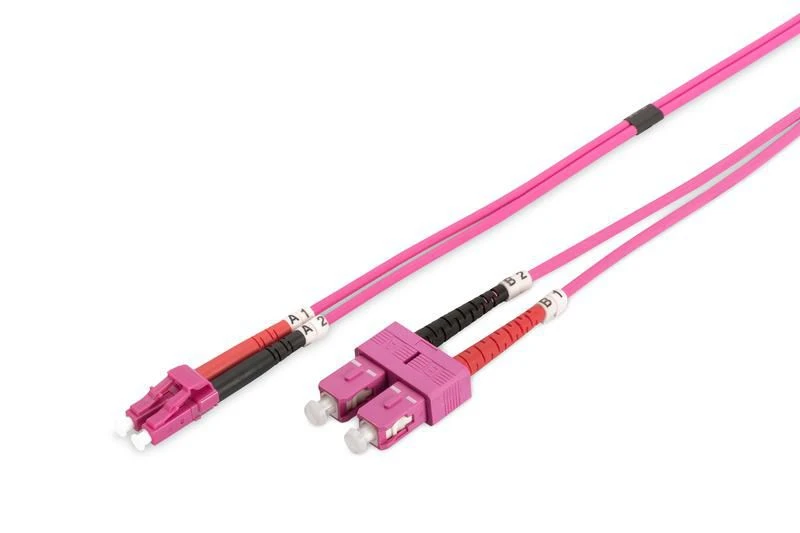 Image of Lanview LVO231814 InfiniBand/fibre optic cable 2m 2x SC 2x LC OM4 Pur