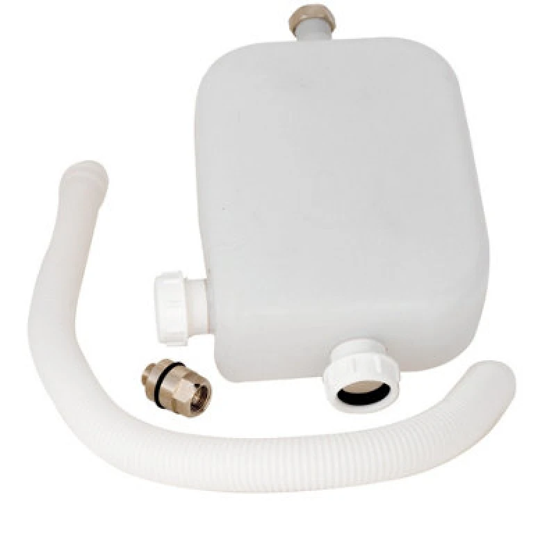 Image of Balterley Modern Bathroom 4 Tap Hole Hose Retainer with Drain Chrome 340x 90mm Silver