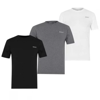 image of DKNY 3 Pack Giants T Shirt - Blk/Wht/Gry