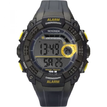Image of Sekonda Lcd Chronograph Watch - 1675E - black