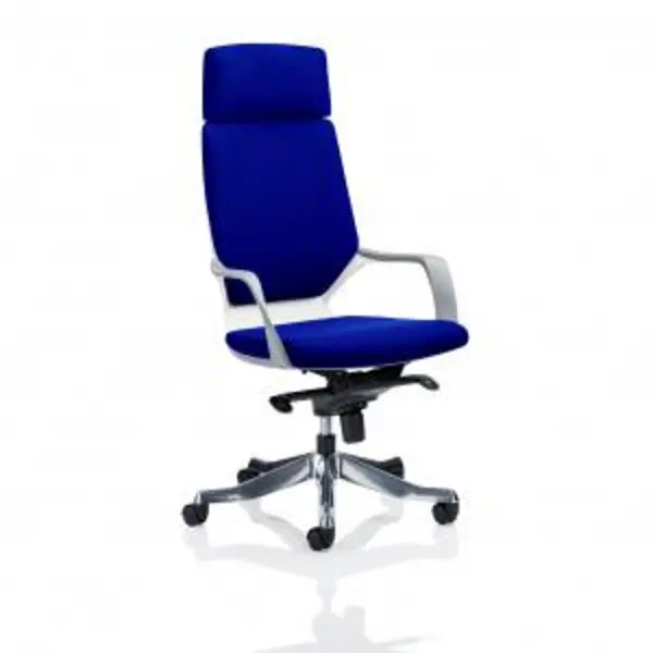 Image of Xenon Executive White Shell High Back With Headrest Fully Bespoke DYNKCUP1180