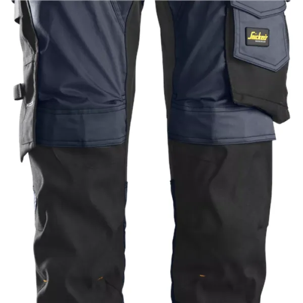 Image of Snickers AllroundWork Stretch Trousers Holster Pockets - Navy/Black - 44
