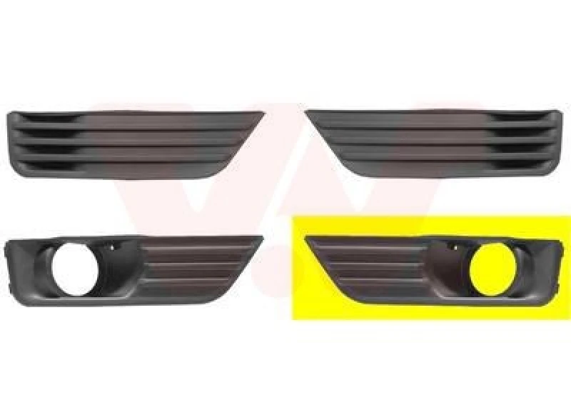 Image of VAN WEZEL Bumper grill VAN WEZEL 1863593