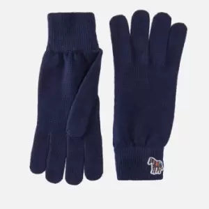 Image of Paul Smith Zebra Applique Wool Gloves