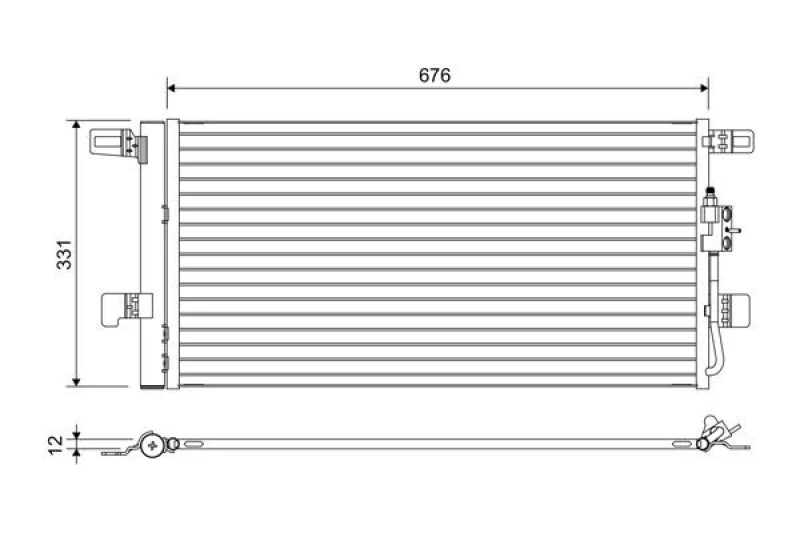 Image of Air conditioning condenser VALEO 822648