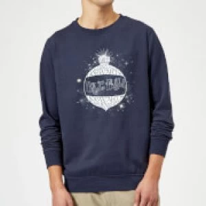 Image of Harry Potter Yule Ball Baubel Christmas Sweatshirt - Navy - XXL