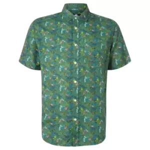 image of Limited Edition Jurassic Park Raptor Floral Printed Shirt - Zavvi Exclusive - S