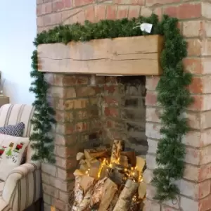 Image of 270cm (9ft) x 20cm Samuel Alexander Pine Christmas Garland Plain Green