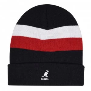 Image of Kangol Stripe Beanie - Navy