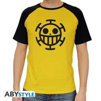 image of One Piece - Trafalgar Law Mens Large T-Shirt - Yellow