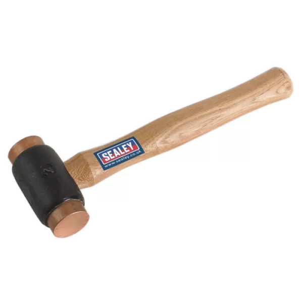 Image of Genuine SEALEY CFH03 Copper Faced Hammer 2.75lb Hickory Shaft
