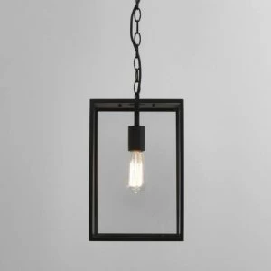 Image of 1 Light Outdoor Ceiling Pendant Light Textured Black, E27