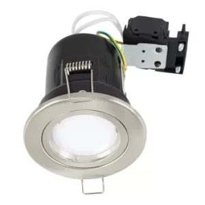 Image of Pack of 10 MiniSun Twist and Lock Fire Rated Downlights in Brushed Chr