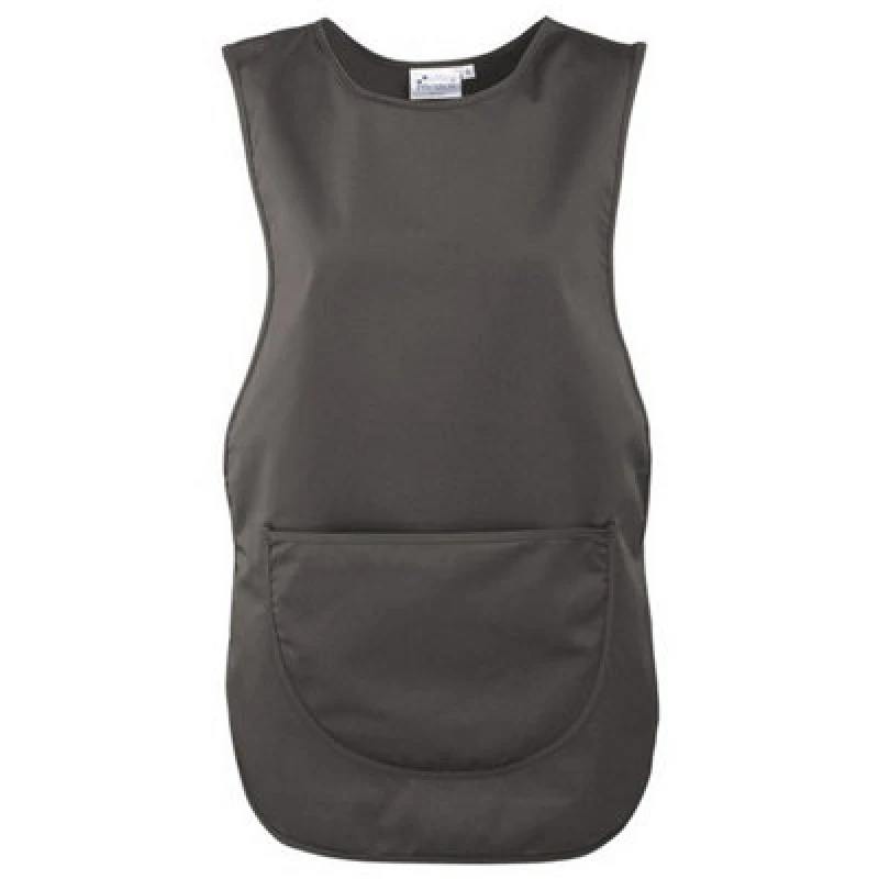 Image of Premier Premier Plain Pocket Tabard in Dark Grey Size: Small Dark Grey S Unisex 5063470772087